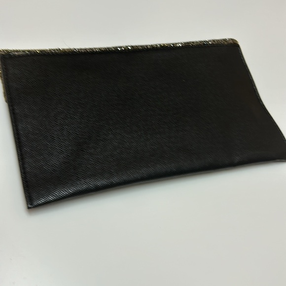 Black purse clutch white and gold stone paisley. Shoulder chain. Paisley. New - Picture 9 of 13